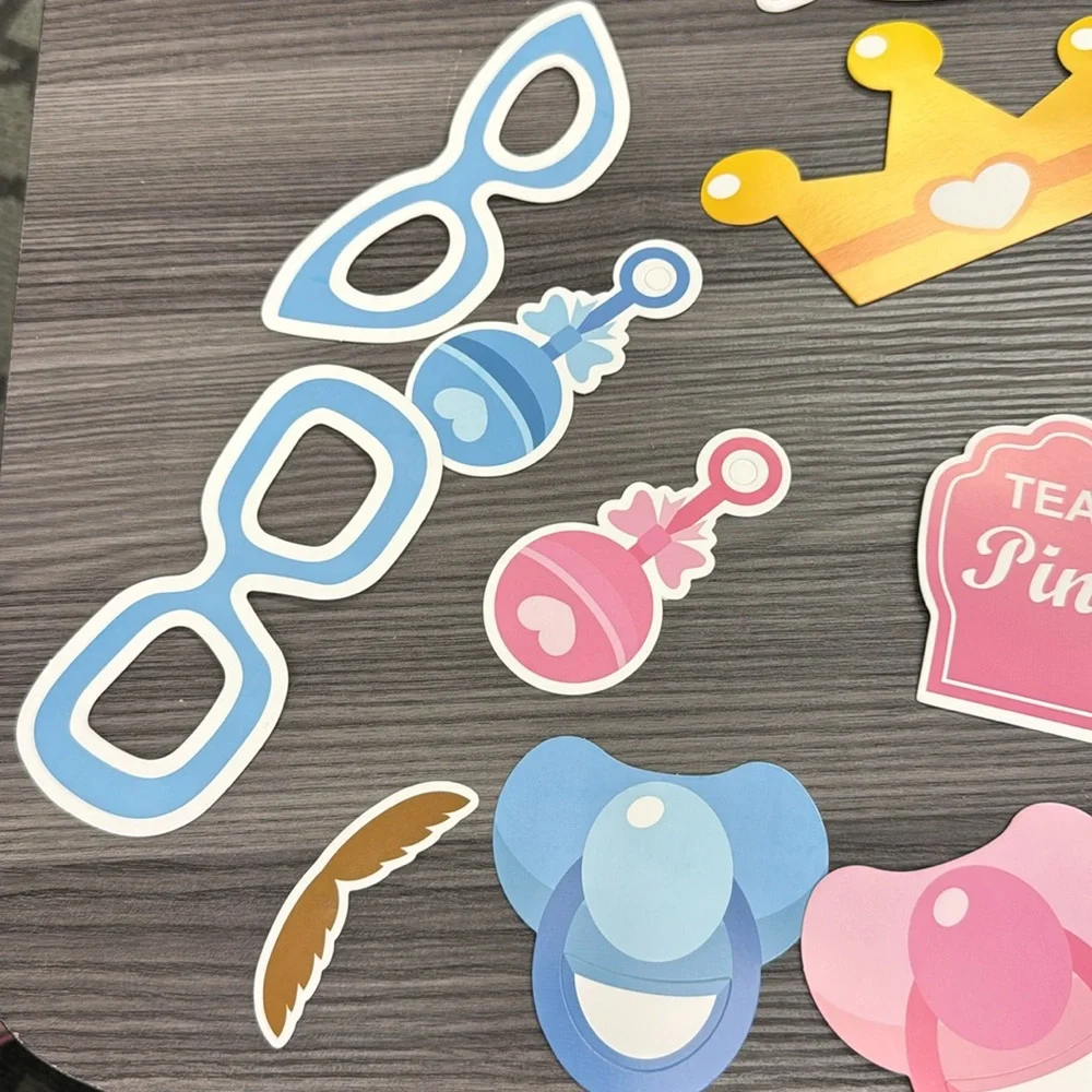 It’s a Boy It’s a Girl gender reveal photo prop bundle all new pink blue